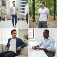 Muscle Undershirt with Chest Padding Close-Fitting Padded Muscle Shirt Contoured Physique-Defining Undershirt for Men, Cosplayers, Cosplay
