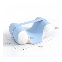 Contoured Side Sleep Support Pillow Ergonomic Neck Support Pillow Supportive Textured for Bed, Recliner