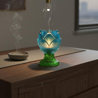 Glass Butter Lamp Heat Resistant Butter Lamp Holder Versatile Use for Buddhists
