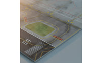 Airport Display Board Wooden Airport Diorama Board Detailed Mat for Shelf