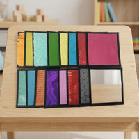 16 Pieces Colorful Sensory Tactile Mat Set Safe Textured Sensory Panels Sturdy Portable for Toddlers, Classroom