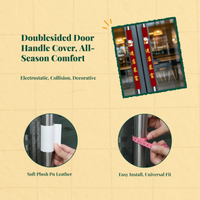Door Handle Cover, protective collision Silicone Protector, protective collision electric, protective collision scald, Decorative Handle Sleeve for Glass Doors, Easy Installation, protection for Homes and Offices