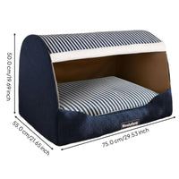 Insulated Indoor Dog House Bed, Removable, Non-Slip Den