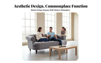 3 Pieces timeless design Upholstered 3-Piece Seating Group Small Space space-efficient Upholstered Multi-Seater Group Tufted Design Sofa Set long-lasting Construction for Homeowners, Interior Designers, Office Managers, Living Room, Showroom, Lounge Area