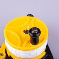 46m Cave Diving Reel with Handle, Durable Plastic Spool with Fixed Clip