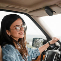 Car Visor Sunglasses Holder Universal Fit Sun Visor Glasses Case PU Glasses Storage Case Easy to Install Scratch Resistant