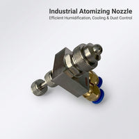 Mist Nozzle 1/4BSPT Stainless Steel, Two-fluid Gas-water Mixing Spray, Wear-resistant Spray Tip for  - Image 2