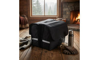 Load-Bearing Boards Double-Sided Pannier Bag Flap Closure Rear Pannier Bag Reflective Strips Cycle Accessory Large Capacity for Cargo Carrying, Cycling