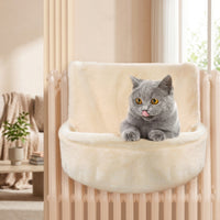 Hanging Cat Bed Radiator Hammock with Round Metal Frame, Warm Cosy Heated Nest for Winter, Small Pets Kittens Resting Place for Feline Relaxation