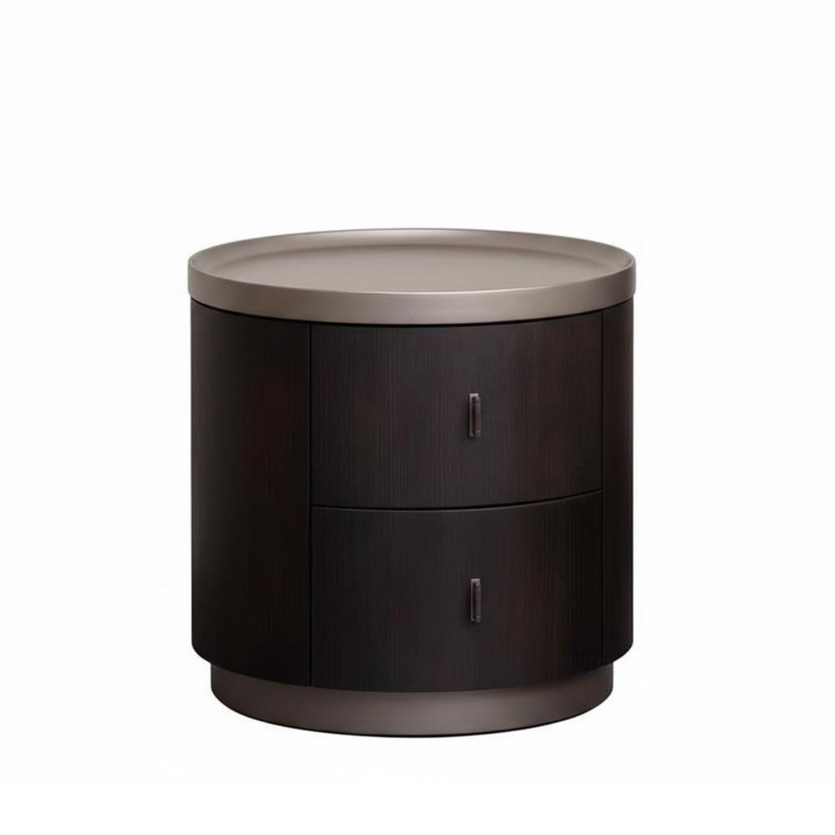 Round Cabinet with cruciform base Minimalist Design Nightstand for Entryway, Parents