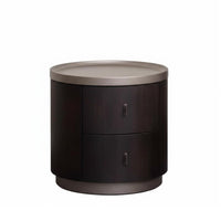 Round Cabinet with cruciform base Minimalist Design Nightstand for Entryway, Parents