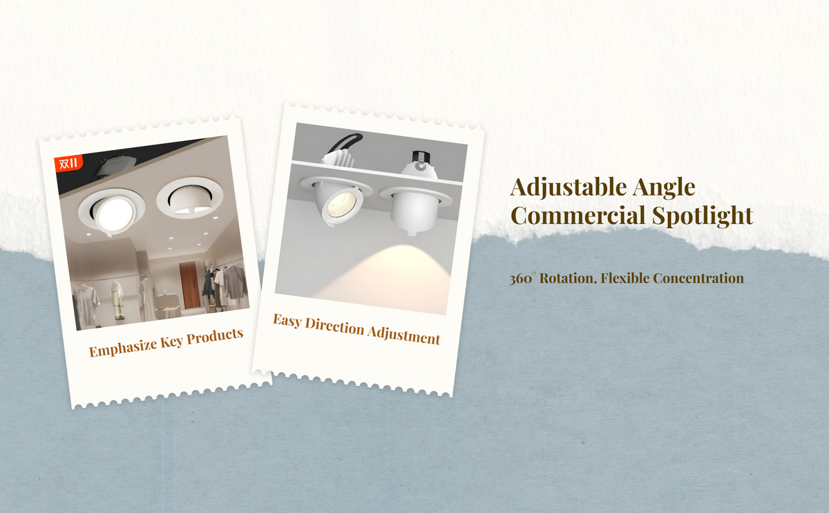 4500K COB LED recessed spotlight