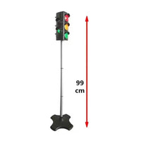 Illuminated Traffic Light Toy with Stand Automatic Toy Traffic Indicator with Pole Manual Indicator Light Model Freestanding for Children, Toddlers, Teachers, Playroom, Classroom, Preschool