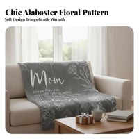 Sentimental Gift Blanket Heartfelt Message Mom Letter Blanket HD Printing