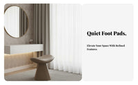 Saddle Seat Vanity Stool Comfortable Cushion Saddle-Shaped Stool for Living Room