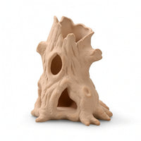 Hollow Tree Trunk Ornament Textured Tree Stump Cave Easy to Clean for Terrarium