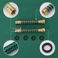 2 Pieces Hose Protector with Spring Proof Faucet Connector Leak-Unrestricted