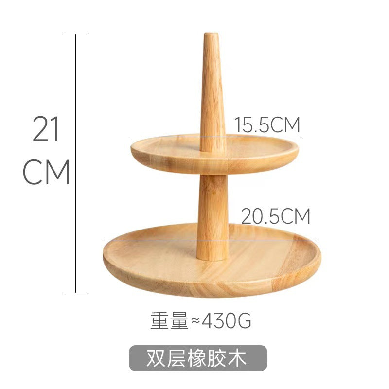 2-tier / Rubber Wood