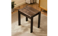 Solid Wood Stool Sturdy Small Table Low Seat for Entryway, Bedroom