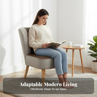 Armless Sectional Sofa Scandinavian design Living Room Furniture Minimalist Design firm-density Foam padding for Families