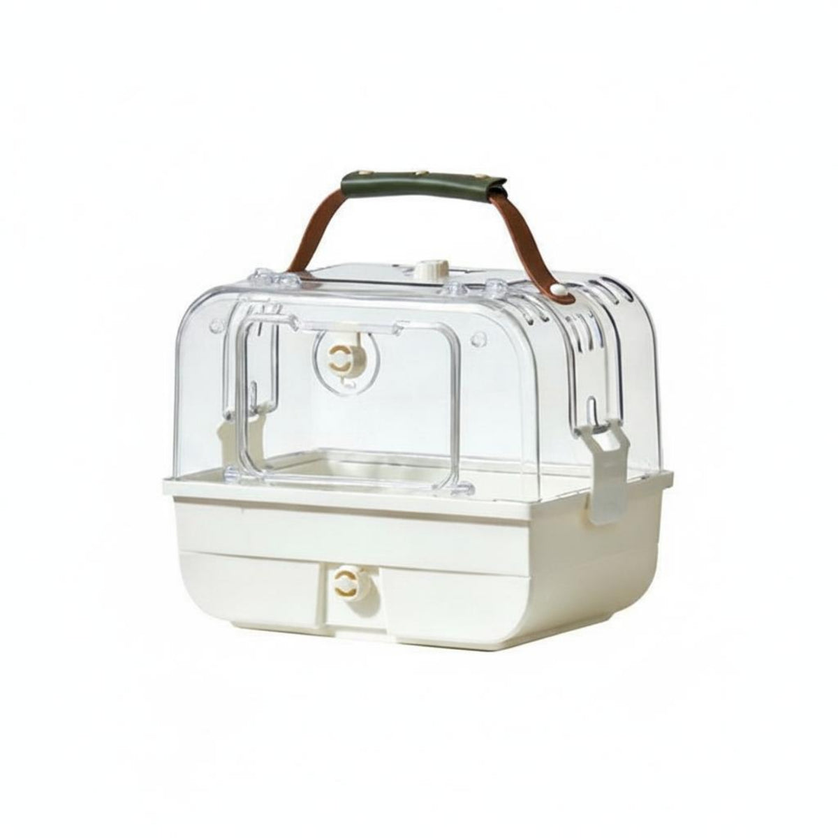 Small Bird Transport Carrier Carry Handle Pet Accessory Rounded Corners