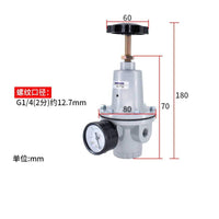 Adjustable Air Pressure Regulator Easy to Turn Knob Compressed Air Regulator