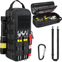 男士重型小型工具包带登山扣战术工具袋便携式实用工具存储收纳盒