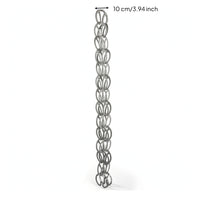 Rain Chain with Oval Links Decorative Hardware Architectural for Gardens, Patios