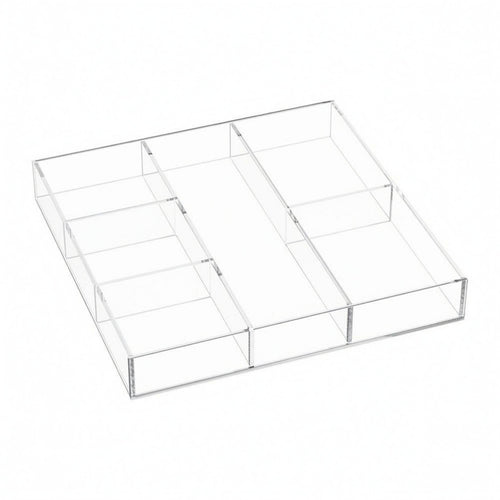Acrylic Drawer Box Transparent Adjustable Divider Box Scratch-Resistant Compartment Tray for Surface