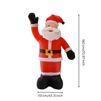 Standing Inflatable Santa Foldable Santa Yard Decoration Outdoor Indoor for Lawn, Porch