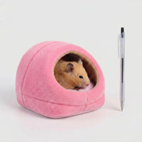 Hamster Sleeping Bag Cube Hanging House, Winter Hamster House and Warm Hamster Nest, Cozy Hamster Bed for Sugar Glider Autumn Winter Warm Pet Cage