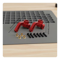 Front Steering Cup Set Anodized coating/12 Scale Steering Block Lightweight RC   Joint Arms for Rough Terrain