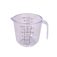 Plastic Measuring Cup Printed Measurement Markings Kitchen Tool Translucent