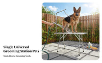 Folding Pet Grooming Table Heavy-Duty Dog Grooming Table Easy to Clean for Professional Groomers, Home Use