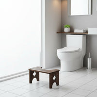 Toilet Stool Sturdy Wood Toilet Pedal Bathroom Footrest Long-Lasting Wooden Squatting Stool Easy to Clean for Children