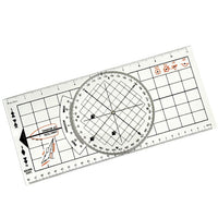 Cross-border Nautical Measuring Ruler PVC Plate Ruler with Fixed Point Separator Parallel Ruler for Chart Mapping