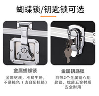 铝合金收纳箱黑胶唱片LP收藏箱影碟胶片箱大盒子手提式储物箱厂家