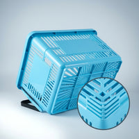 Rolling Plastic Shopping Basket with Handle for Supermarket and Convenience Store