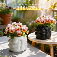 创意握拳造型花盆多肉绿植个性园艺花器家用阳台盆栽桌面装饰摆件