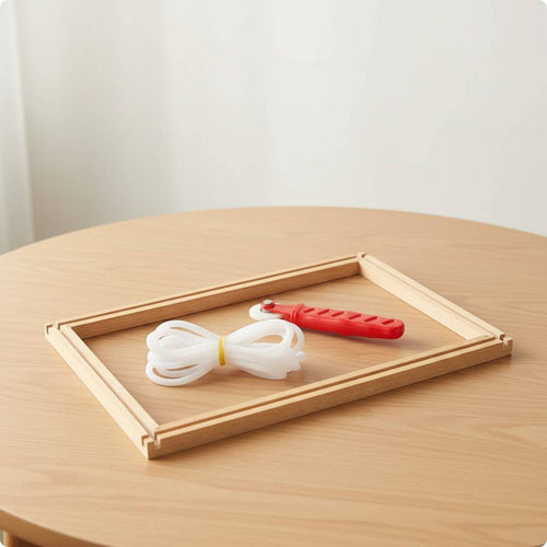 Beech Wood Embroidery Hoop Stand Desktop Beech Embroidery Stand Grooved for Home