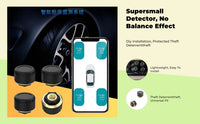 wirelesslink fifth-generation Tire Pressure tracking System, External Sensors, Motorcycle, Instant Pressure & Temperature Display, Waterproof LCD Display