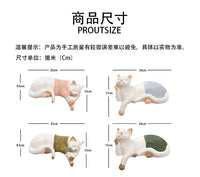 创意可爱慵懒猫咪树脂摆件阳台户外花园别墅庭院桌面花架装饰摆件
