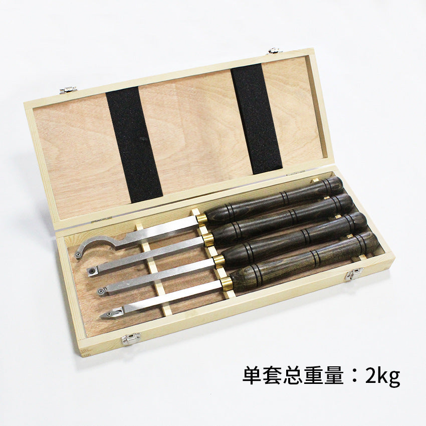 4-pc SET Walnut Box