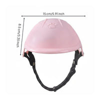 Pet Helmet Shock Protection Pet Motorcycle Helmet Adjustable Chin Strap