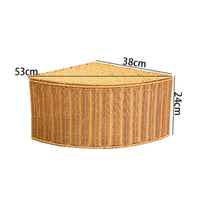Corner Storage Box with Lid Long-Lasting Woven Corner Basket with Lid