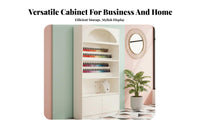 Cosmetic Display Cabinet Large Capacity Cosmetic Display Shelf Sturdy Construction Beauty Salon Storage Rack for Retailers, Homeowners, Spa, Showroom
