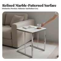 C-Frame Accentuate Table Space-Saving C-Shaped Side Table Easy to Clean Scrape Resistant for Living Room, Small Areas