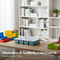 Fixed Divider Case Transparent Fixed compartment Container safely locking Latch for Craft Room