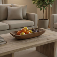 Rustic Centerpiece Bowl Handmade Rustic Fruit Tray for Dining Room, Kitchen
