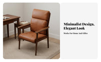 High-Back Padded Chair Wide Seat Office Furniture Scratch-Resistant Upholstery